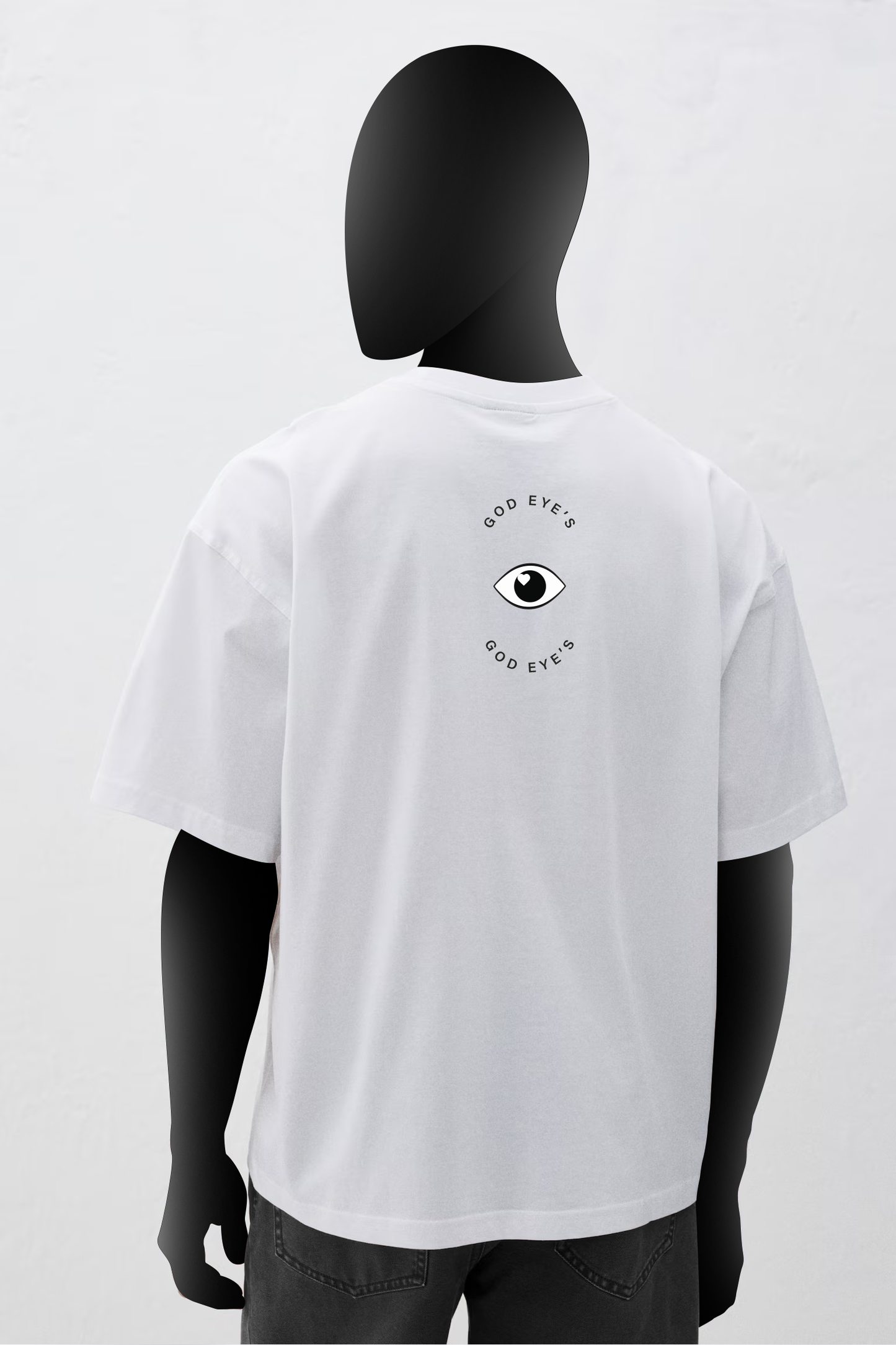 God Eye's Print Unisex Terry Oversized Fit Tee